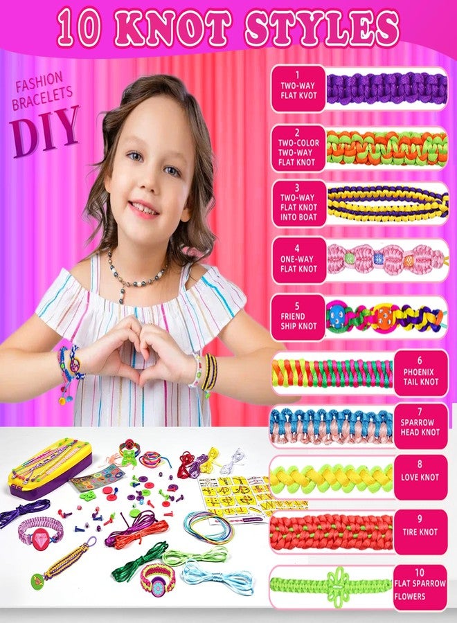 civan Friendship Bracelet Making Kit - Crafts for Kid Girls Toys Ages 8-13, String Bracelet Maker Tool with Beads - Kids Jewelry-Making Kit Christmas Birthday Gift for Girls 6 7 8 9 10 11 12 13 - Image 2